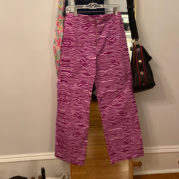 Fun purple tiger striped pants - Picture 1 of 4